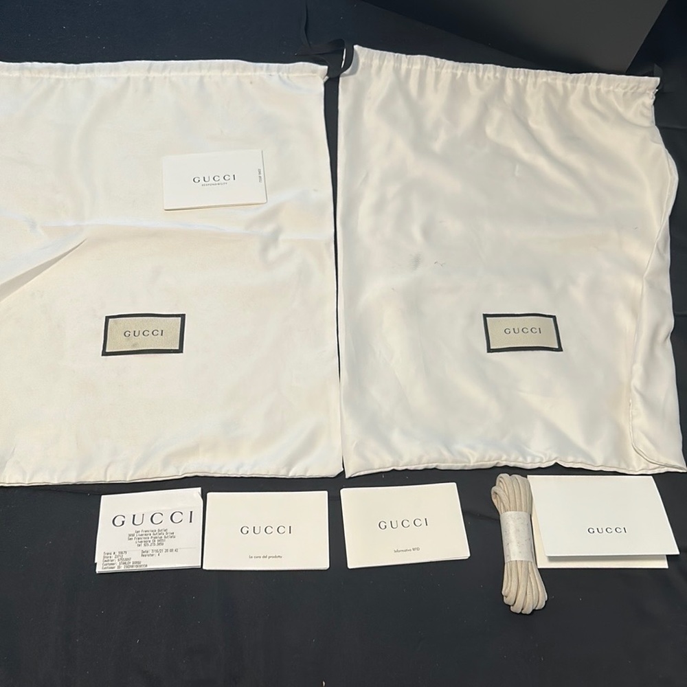 Gucci GG Canvas Leather Boots - Picture 7 of 8